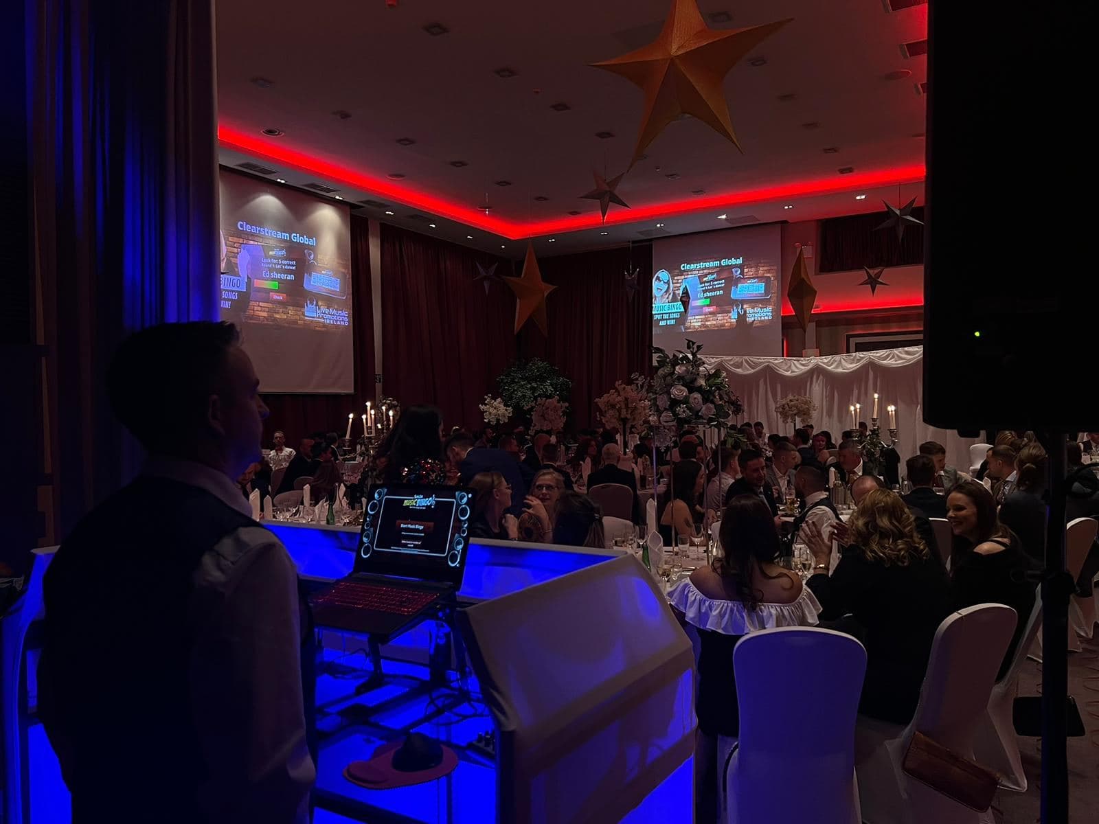 DJ set at a corporate gala dinner