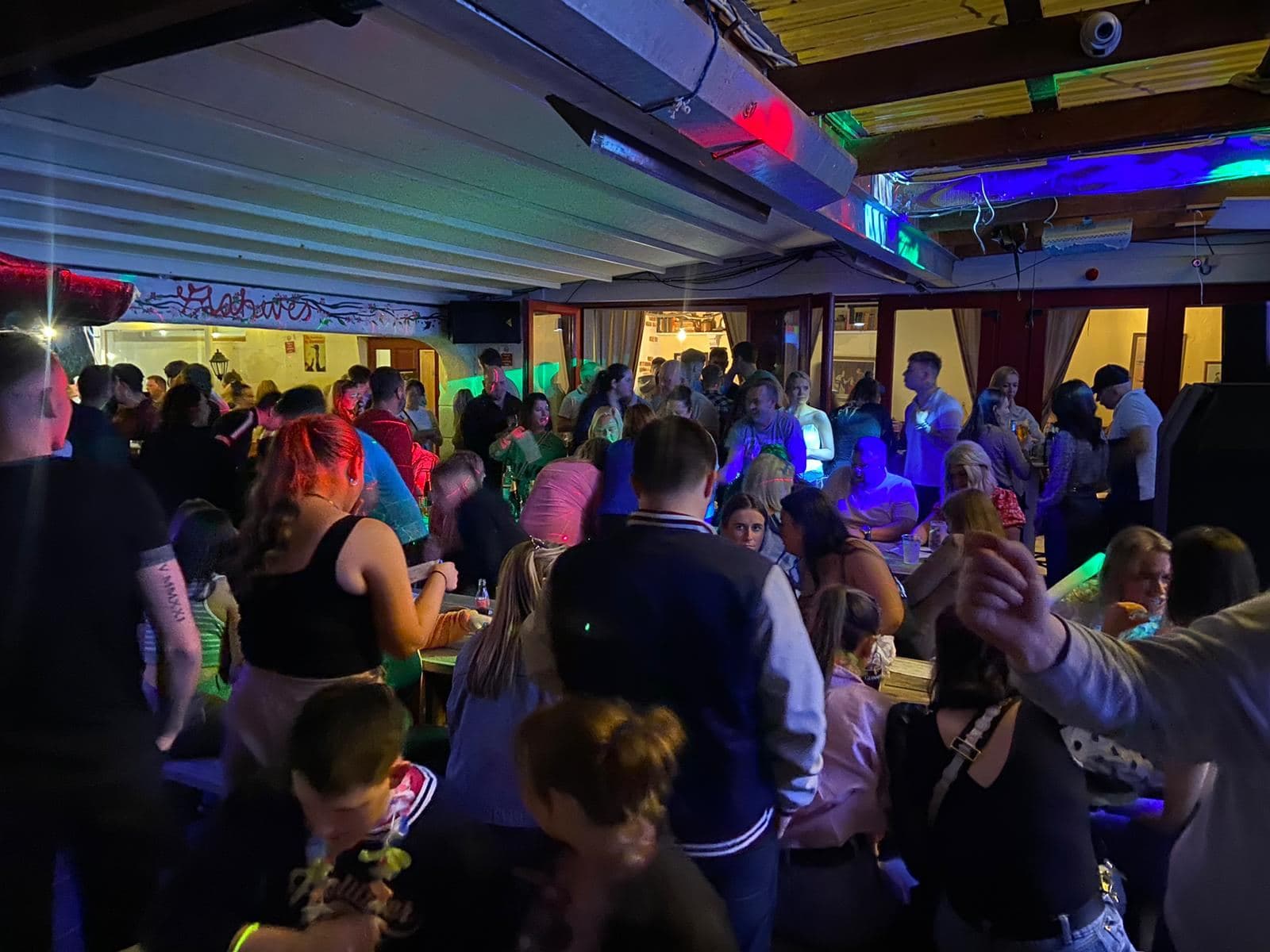 Players celebrating at Music Bingo